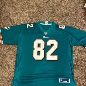 Brian hartline Miami Dolphins jersey. Green 2XL, great shape jersey